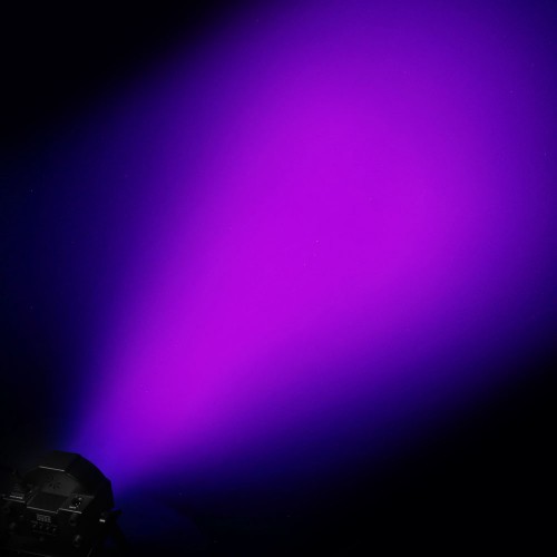 UV light illuminating a wall